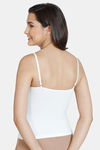 Zivame Girls Knit Cotton Camisole - Snow White — thumbnail 3
